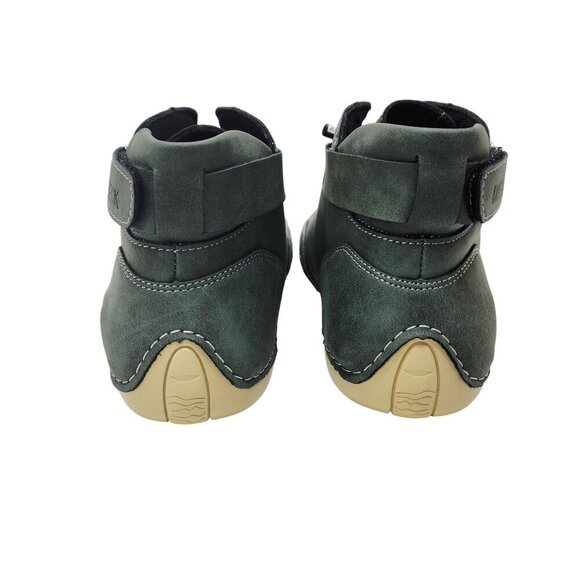 Mens Dbeck Green Leather High-Top Sneakers Shoes Size 43 US 9.5 - Picture 9 of 10